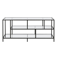 tv stand with glass shelves cymax