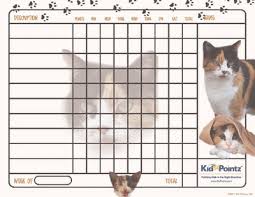Behavior Charts Cats Theme Kid Pointz