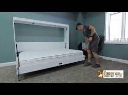 Horizontal Murphy Bed With Ship Lap