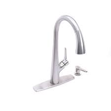 single handle pull down kitchen faucet