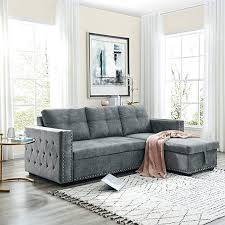 Habitrio Sectional Sofa With Pull Out