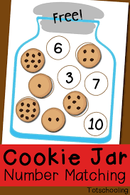 cookie number matching printable