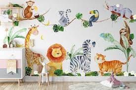 Jungle Animal Nursery Wall Decal