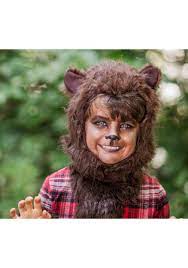 kid s werewolf costume exclusive made by us kids boys brown red xs fun costumes