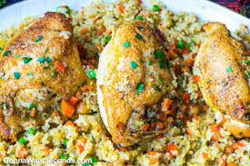 arroz con pollo peruano a latin