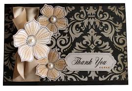 Easy Thank You Card Patterned Paper Sentiment Pazzles