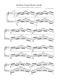Aeolian Harp/Ocean etude op. 25 no 1/12 F. Chopin arrangement by  Aaron_pianist Sheet music for Piano (Solo) | Musescore.com
