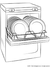 A pop of color will bring this printable coloring pack to life. Dishwasher Coloring Page Audio Stories For Kids Free Coloring Pages Colouring Printables