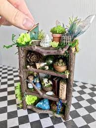 Miniature Fairy Bookshelf Fairy