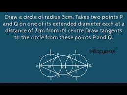 Draw A Circle Of Radius 3cm Takes Two