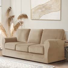 Velvet Plush Sofa Cover 3 Seater Couch