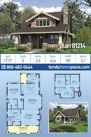 plan 81214 craftsman bungalow house