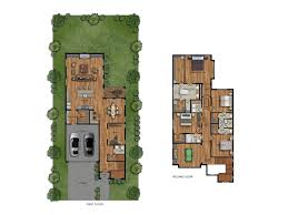 A Colored Architectural Floor Plan Or