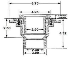 bolt down shower floor drain