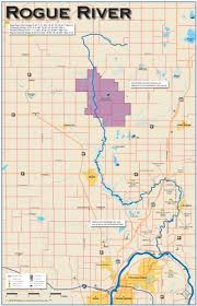 Amazon Com Rogue River Michigan 11x17 Fly Fishing Map