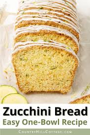 3 ing zucchini bread with self