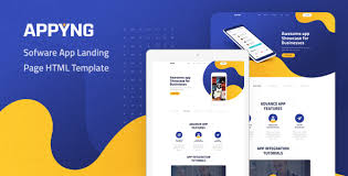 The html website template and its software app landing page html template are the basis of website technology web design powerpoint templates that uses css templates and company html templates in their core. Appyng App Landing Page Html Template Bootstrap4