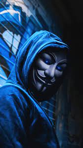 anonymous mask glowing eyes wallpaper
