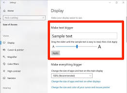 From here you can choose to either a. How To Change The Font Size On A Windows 10 Computer