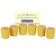 Aromatherapy Beeswax Votive Candles 6 Pack