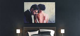 Romantic Bedroom Art Canvas Prints