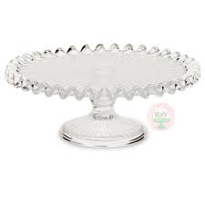 Clear Ruffled Cake Stand Minted And