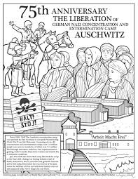 Encourage children to color this set of juneteenth coloring sheets to commemorate this important day in texas and american history. 75th Anniversary Of The Liberation Of Auschwitz Coloring Book Page Free Online Coloring Page