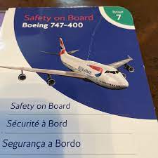 british airways 747 400 rare safety