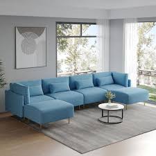 linen u shaped modern sectional sofa