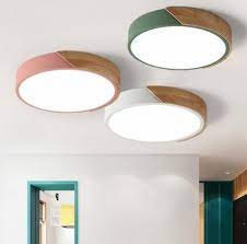 Check flush mount ceiling fan & downrod fan installing, get tips to choose the best size hugger/flush ceiling fan for low ceiling height and small rooms. Dimmable Modern Minimalist Led Round Shaped Wood Metal Acrylic Flush Mount Ceiling Light Led Lights