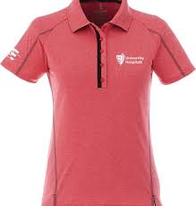 150th Ladies Red Short Sleeve Polo