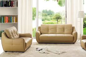 beige top grain leather sofa loveseat