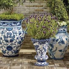 Italian Inspired Painted Planters