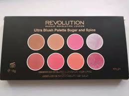 revolution ultra blush palette sugar