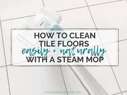 how to clean tile floors naturally with
