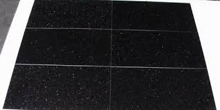 polished black galaxy granite tile 60