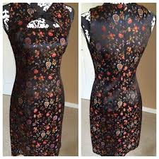 David Meister Japanese Style Cocktail Dress New Without Tags