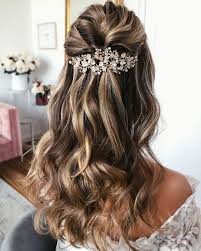 15.simple wedding hairstyle for long hair. 45 Perfect Half Up Half Down Wedding Hairstyles Sep Sitename