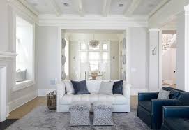 living room gray walls with white crown