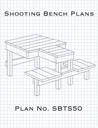 diy two sided shooting bench plans and
