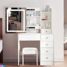 Solid Wood Wall Mounted Dressing Table