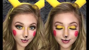 cute pikachu makeup halloween