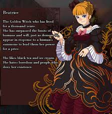 Umineko - Beatrice Character Discussion (Full Series Spoilers) - 07th  Discussion - Rokkenjima