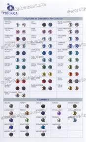Rhinestones Color Chart_wholesale Hotfix Rhinestone Crystals