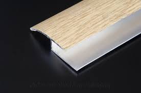 aluminium wood effect door edging floor
