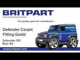 britpart defender 110 rear carpet kit