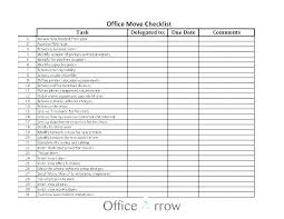 Moving Checklist Excel Format Template Download Packing List