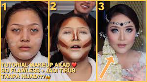 tutorial makeup nikah untuk wajah