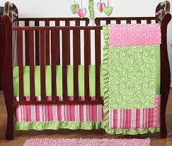 green baby bedding 11pc crib set