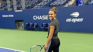 Finishing her winning match, she signed on a television camera hellas, meaning greece in greek, within a love heart. Zoom Q A Maria Sakkari On Her Elle Shoot Flying Tom S Greek Accent